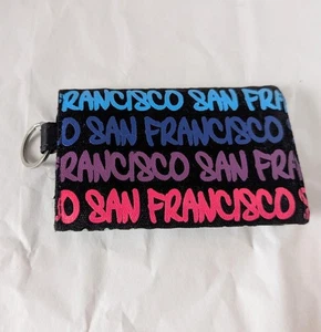 Robin Ruth Geldbörse San Francisco Trifold Schlüsselanhänger Portemonnaie Neon Bunt - Bild 1 von 6