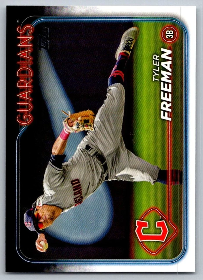 2024 Topps Tyler Freeman Cleveland Guardians #353 - Image 1 of 2
