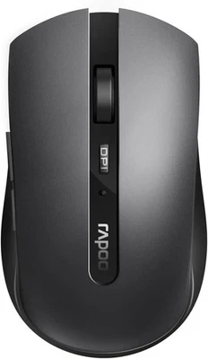 RAPOO Multi-mode Wireless Optical Mouse 7200M Dark Grey - New Retail Boxed - Image 1 of 4