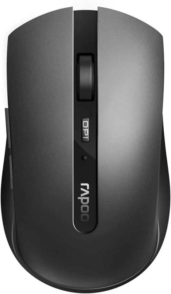 RAPOO Multi-mode Wireless Optical Mouse 7200M Dark Grey - New Retail Boxed - Image 1 of 4