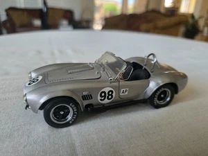 Franklin Mint 1/24 1966 Shelby COBRA 427 S/C Silver w/ Hang Tag & Box - Picture 1 of 10