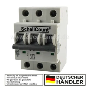Leitungsschutzschalter LS-Schalter Sicherungsautomat 32A bis 63A 3-polig - Bild 1 von 16