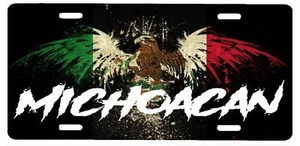 Michoacan Mexico Aluminum License Plate Placa 6" x 12" - Picture 1 of 1