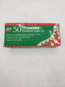 Yule Rite Christmas 50 Multi-Color Miniature Light Set String Holiday New In Box - Picture 1 of 3