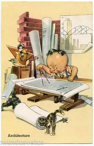 Humor. Animals. Cat. Humor. Comic. Architecture. Child - Picture 1 of 1