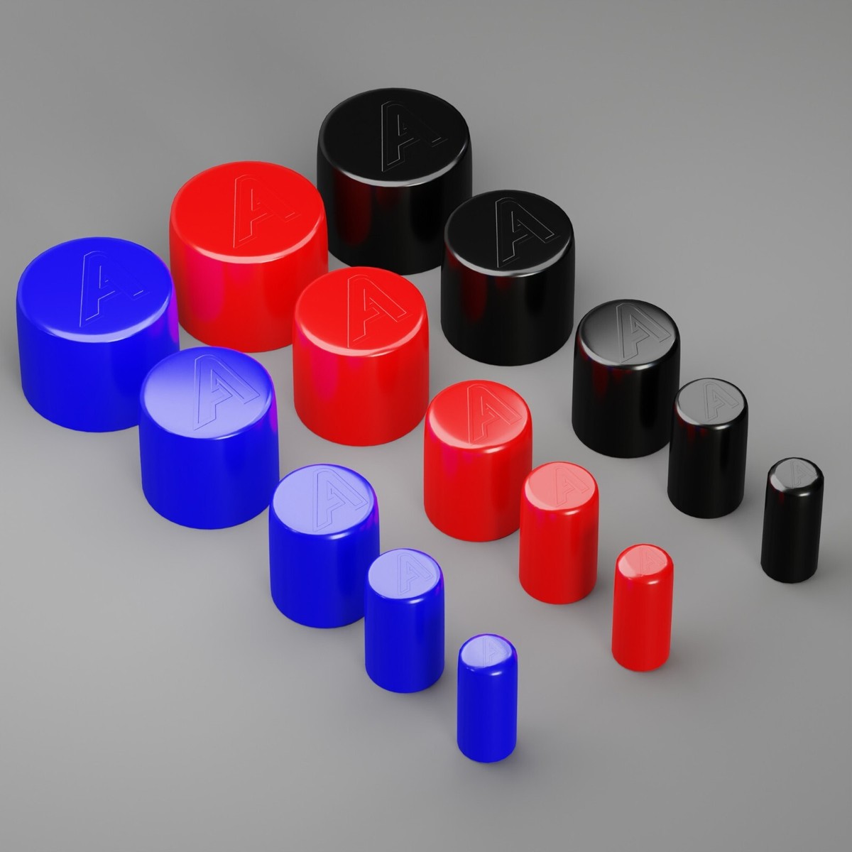 Furniture Protection Caps 25 PCS 1 Inch Round Rubber End Caps - Black ...