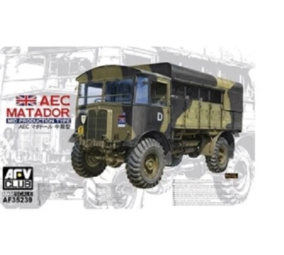 AFV Club AF35239 AEC Matador Tipo Medio Britannico Kit In Plastica 1/35 - T48P - Immagine 1 di 4