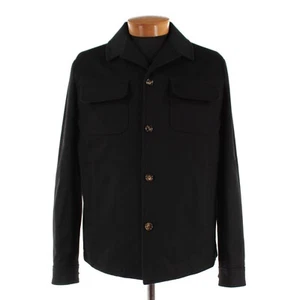 Kired Kiton NWT Furat Wool Overshirt / Shirt Jacket Size 52 (L US) In Black - Picture 1 of 15