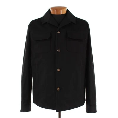 Kired Kiton NWT Furat Wool Overshirt / Shirt Jacket Size 52 (L US) In Black - Image 1 of 4