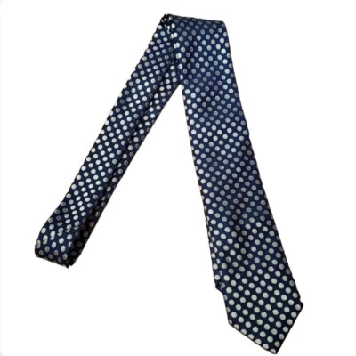 Corbata Alexander Julian Colores Lunares Hombre Azul Marino Dorado 58 x 3 Foto 1 de 4