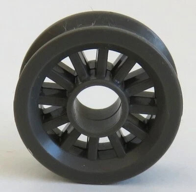 LEGO Technic - Felge/Wheel 2 x 2 (Speichen) mit Pin Aufnahme, dunkelgrau # 30155 - Bild 1 von 2