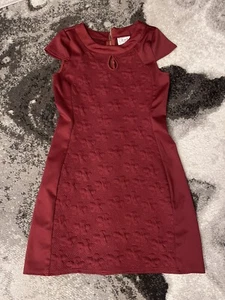 Blush by Us Angels Girls Plum Flower Texture formal dress size 14 - Picture 1 of 4