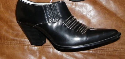 Черные полусапоги 8 винтажный RAMPAGE ROCKABILLY 1990-х стиль - Изображение 1 из 3