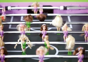 Funny ADULT BIRTHDAY Card, Foosball Balls To Play Lady Women Dolls by RSVP +✉ - Picture 1 of 5