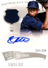 2014 Classics Significant Signatures Jerseys Silver #20 Enny Romero /299 