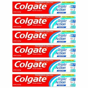 Colgate Anticavity, Original Mint, Triple Action Gel Toothpaste, 6 Pack - 2.5 Oz - Picture 1 of 1
