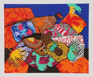Hunt Slonem, Stuffed Pheasant, Screenprint, signed and numbered in pencil - Picture 1 of 4