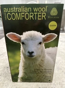 NIB Woolmark Australian Wool Naturally Hypo-allergenic Comforter Queen - Picture 1 of 5
