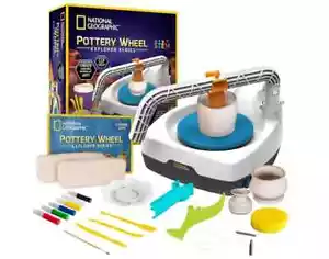 NATIONAL GEOGRAPHIC Pottery Wheel for Kids – Complete Pottery Kit for Beginners, - Picture 1 of 2
