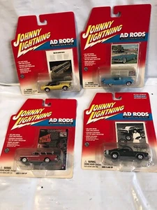 (H) Johnny Lightning Ad Rods   Chevy Nomad Dodge Charger Ford Thunder Bird Camar - Foto 1 di 9