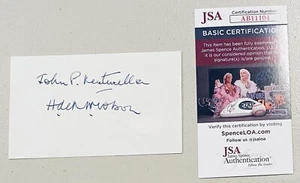 Hartland Molson Signed Autographed 3x5 Card JSA Montreal Canadiens Owner HOF 2 - Picture 1 of 1