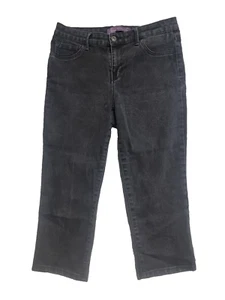 Gloria Vanderbilt Cropped Black Jeans 10P - Picture 1 of 7