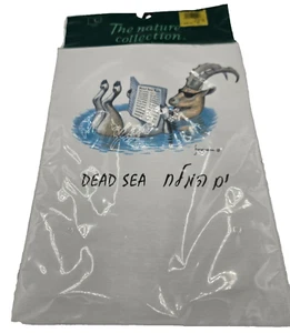 T-shirt unisex adulto taglia grande Dead Sea Post made in Israel nuova vintage - Foto 1 di 10