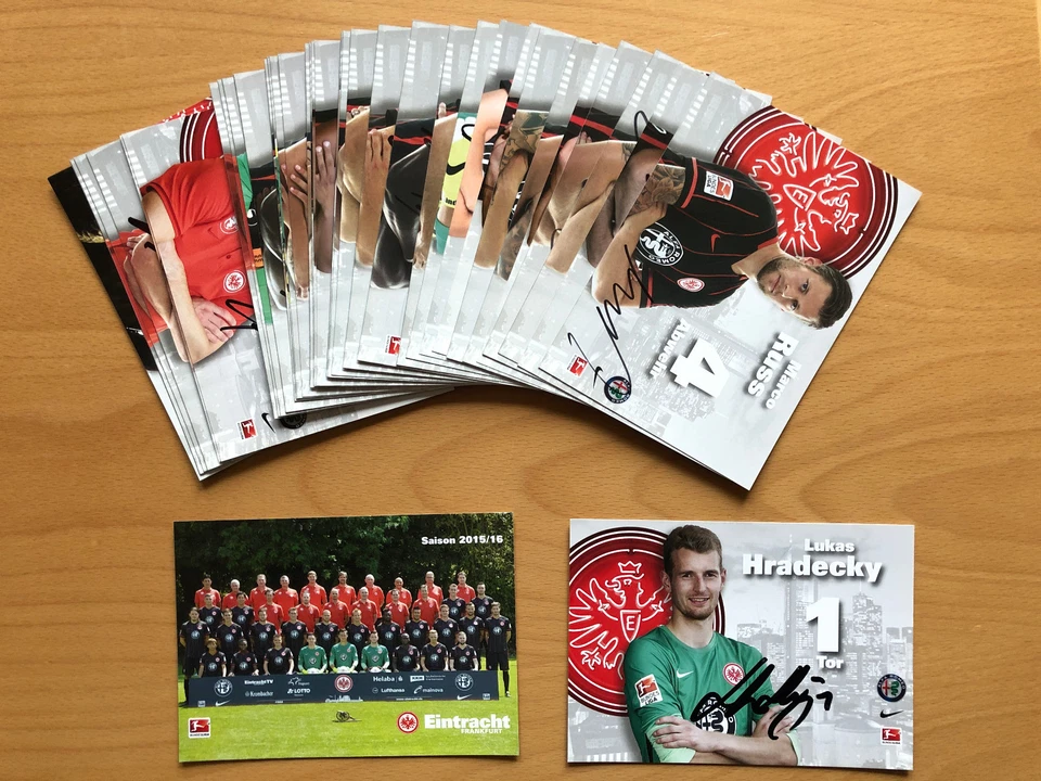 Eintracht Frankfurt Autogrammkarte 2015-16 original signiert 1 AK aussuchen