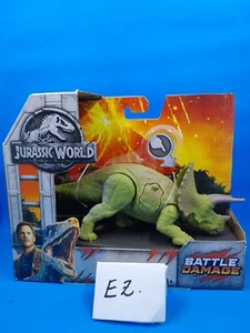 2018 Jurassic World Fallen Kingdom Battle Damage Triceratops Actionfigur Neu - Bild 1 von 13