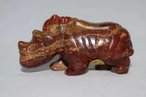 Carved Gemstone Rhinoceros 48 Grams 2.5"X 1.25" LC0520 G - Picture 1 of 4
