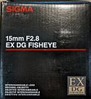 Sigma 15mm F2.8 EX DG Fisheye Interchangeable Camera Lens For Digital Cameras