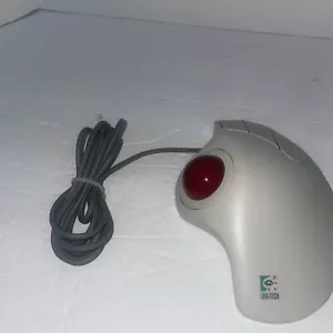 Logitech Trackman T-CH11 Marble Wheel USB Trackball Mouse Scroll Tested Working! - Picture 1 of 7
