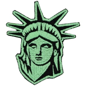 Parche Bordado Cara Estatua de la Libertad EE. UU. Monumento Nacional Nueva York Moda - Imagen 1 de 1