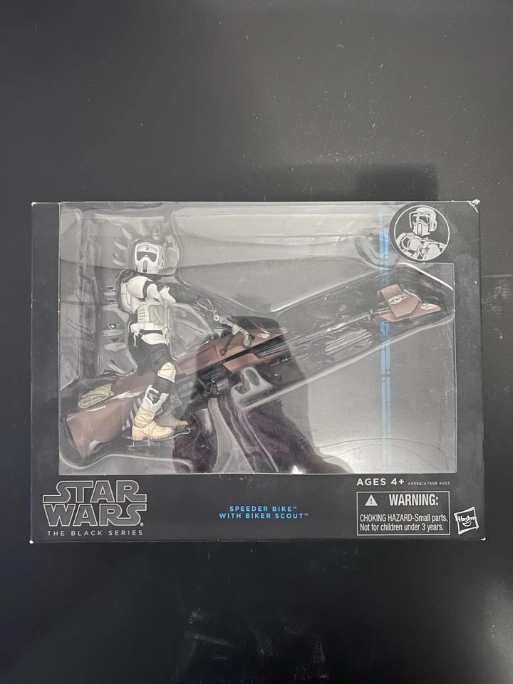 Bicicleta Speeder Star Wars Black Series con Biker Scout 6 pulgadas Foto 1 de 3