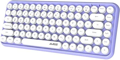 308i Bluetooth Wireless Keyboard 84 keys Round Keycap For PC Laptop Phone iPad - Image 1 of 4