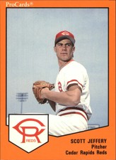 1989 Cedar Rapids Reds ProCards #913 Scott Jeffery