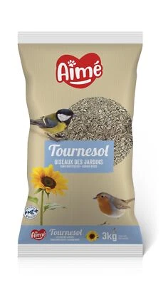 - Wildvogelfutter aus Sonnenblumenkerne – 3 kg Beutel – Vogelfutter für Wildv... - Bild 1 von 3