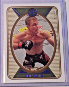 2022 UFC Chronicles Legacy Blue Parallel Matt Hughes /99 #148 Damaged