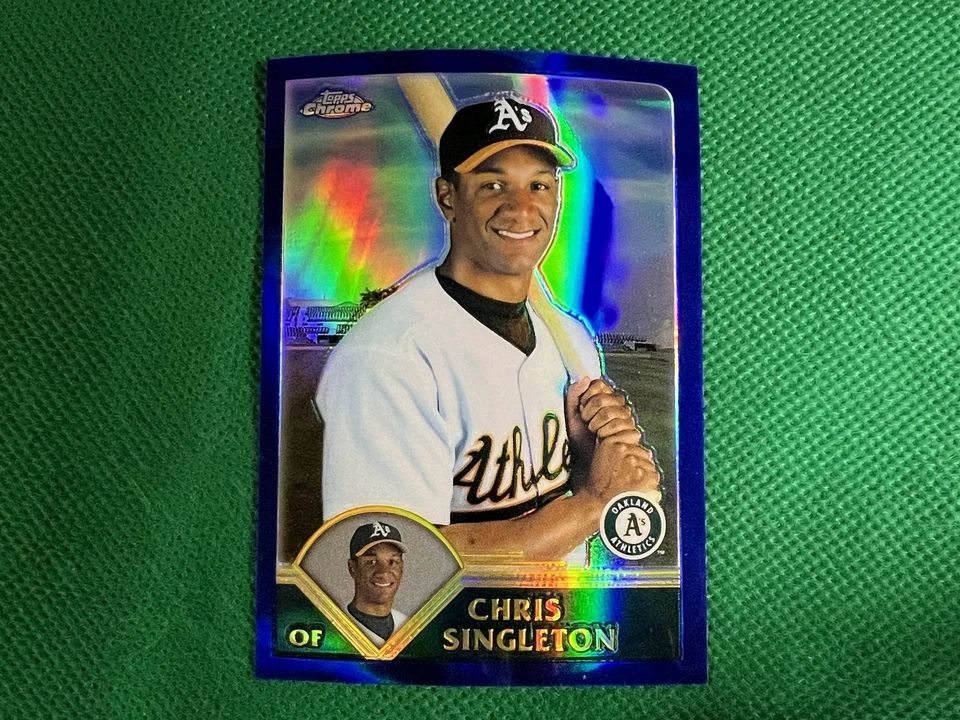 2003 Topps Chrome Refractors #223 Chris Singleton 284/699 Oakland Athletics - Image 1 of 1