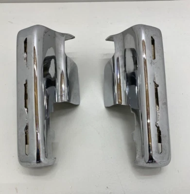 1977-1979 Cadillac protetores de para-choque dianteiro abaixo da grade tampa de moldura acabamento cromado - Imagem 1 de 4