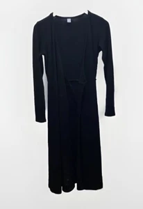 Old Navy Damen S schwarz Baumwolle Strick Langarm String gebunden Cardigan Pullover - Bild 1 von 4