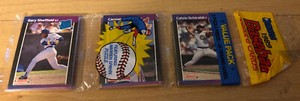1989 Pack Gary Sheffield Brewers Carmen Castillo Indians Calvin Schiraldi Cubs