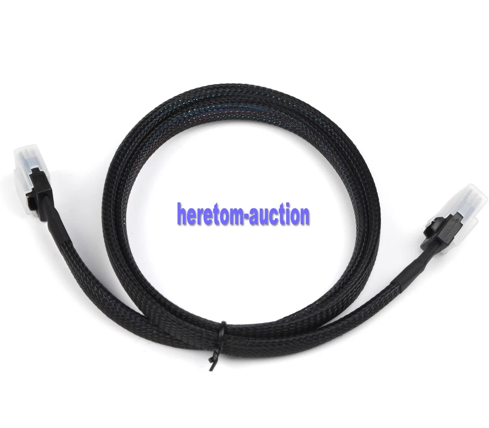 1M Internal Mini SAS 12Gbps 36-Pin To SFF-8087 Data Raid Cable Ultra Slim Cable - Image 1 of 4