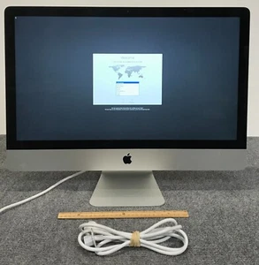 Apple iMac A1419 BTO/CTO 2012 2K 27" AIO i5-3470 16GB RAM 1TB HDD w/Power Cord - Picture 1 of 4