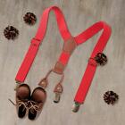 Kids Suspenders with 4 Clips Adjustable Clothing Accessories Y Shape Brace