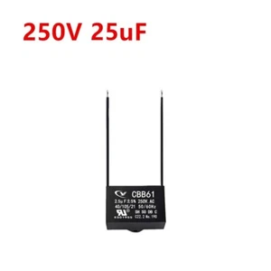 CBB61 25mfd 25uF 250V VAC 50/60Hz Epoxy Resin Sealed Ceiling Fan Capacitor - Picture 1 of 4
