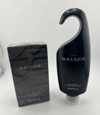 Eau De Toilette Spray Gamuza Negra Avon 3.4 OZ y Jabón para Cabello y Cuerpo 5 OZ Foto 1 de 4