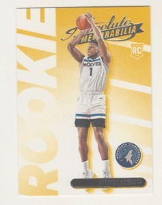 2020-21 Panini Absolute Memorabilia #1 ANTHONY EDWARDS RC Rookie Timberwolves
