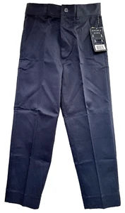 NWT @ School French Toast Flat Front Double Knee School Uniform Black Pants, 10 - Picture 1 of 2