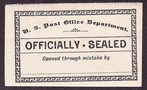 US LOX11h Post Office Registered Mail Seal Mint XF OG H SCV $200 - Picture 1 of 1